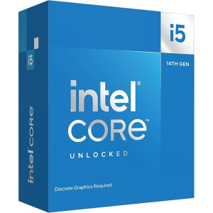 Intel Core i5-14600K LGA 1700 Socket Gaming Desktop 14th Gen. Processor (6 P-cores + 8 E-cores) with Integrated Graphics - Unlocked